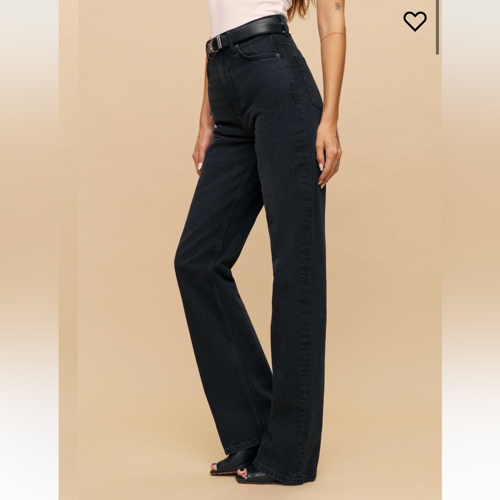 Reformation Wilder Jeans - Black, size 25